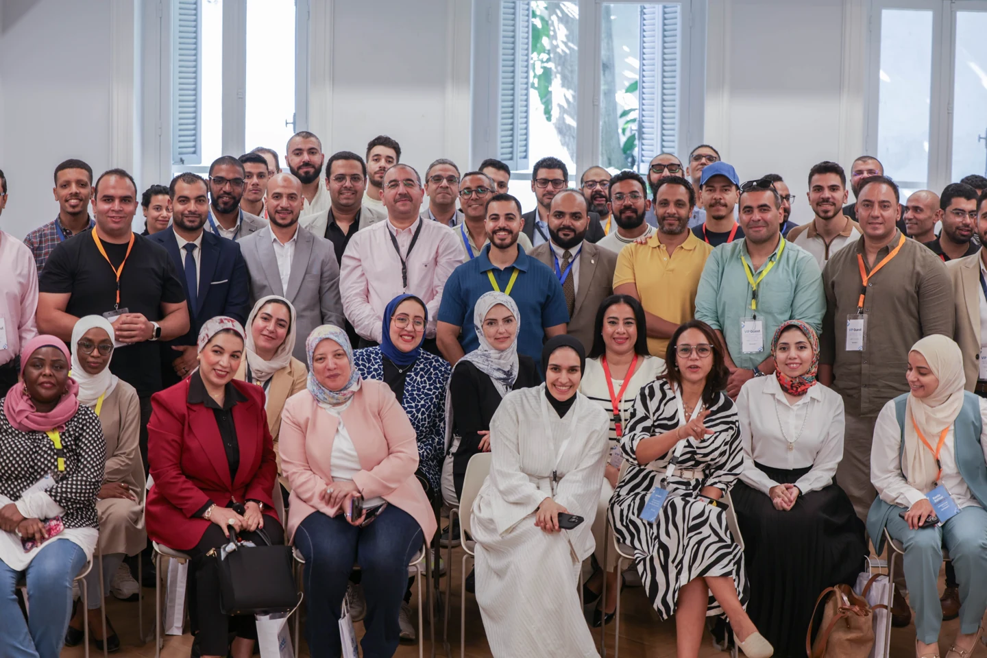 Group portrait at the campaign event